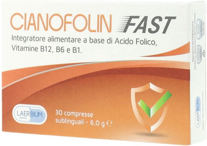 LAERBIUM PHARMA Srl CIANOFOLIN FAST 30 Cpr