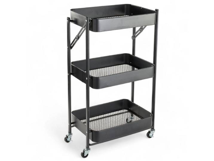 Servierwagen CANTOL schwarz 35x50x90cm