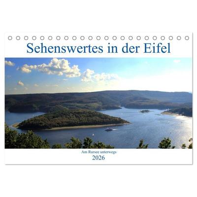 Sehenswertes in der Eifel - Am Rursee unterwegs (Tischkalender 2026 DIN A5 quer), CALVENDO Monatskalender