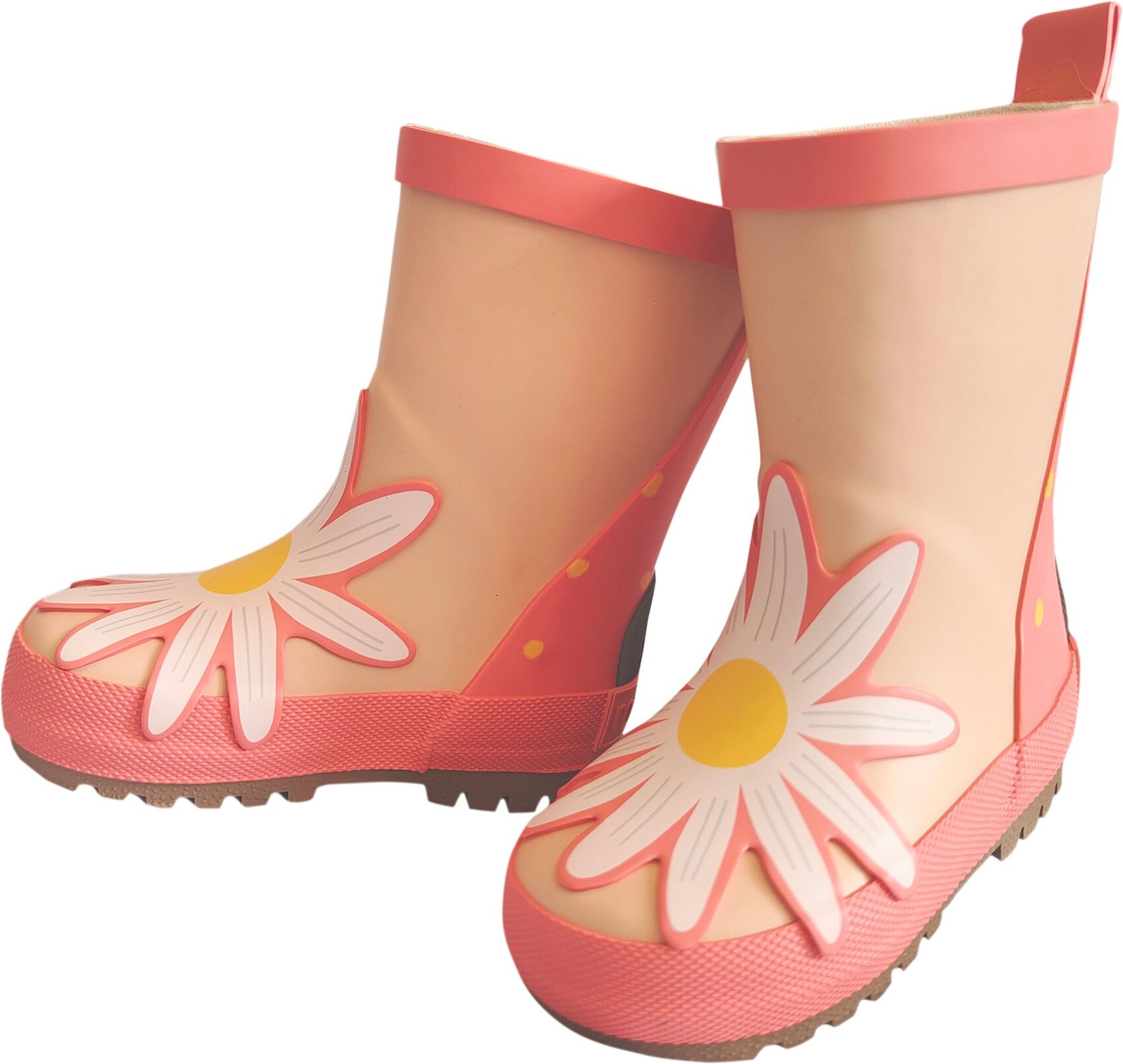 Gummistiefel MAXIMO, Mädchen, Gr. 21, Baumwolle, rosa (begonia, dogwood), Obermaterial: 100% Gummi, Schuhe Gummistiefel, gefüttert, Profilsohle, reflektierende Details, wasserdicht, mit Patch begonia, dogwood 21, Baumwolle