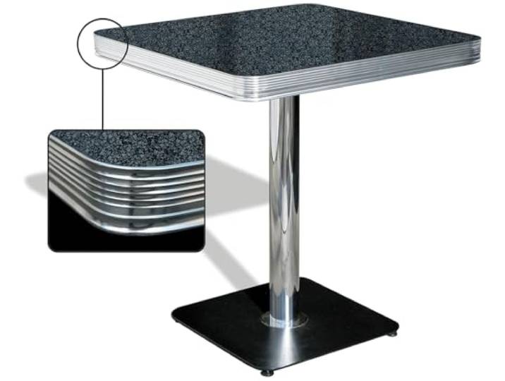 Bel Air Bistrotisch Esstisch Tisch Dinertisch Bürotische Kantinentisch Gastrotisch für Küche Büro Gastronomie Bereich (Blackstone)