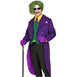 Widmann Evil Joker Clown Frack mit eingenähter Weste und Hemd (L)