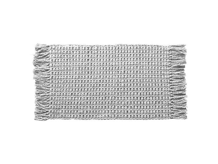 Badematte Madras 60 x 100cm Grau/Hellgrau