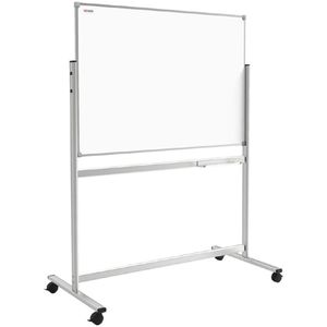 ALLboards Whiteboard TDS1212, mobil, 120 x 120 cm, lackiert, mit Alurahmen und Rollen