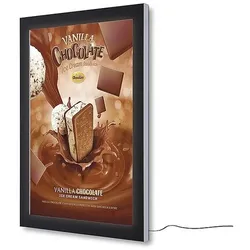 Showdown Displays LED-Schaukasten »Outdoor Noticeboard« A0 silber / schwarz silber, 98.4x133.2x7 cm