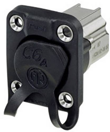 Neutrik Durchgangs-Einbaubuchse NE8FDX-Y6-W Buchse, Einbau Polzahl Sensoren 8P8C Schwarz 1 St.