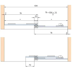 HAWA, Zubehör Türbeschlag, Schiebetürbeschläge -CLIPO 16 GK, Inslide