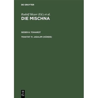 Jadajim (Hände), Gebundene Ausgabe von , De Gruyter, 978-3-11-005227-5