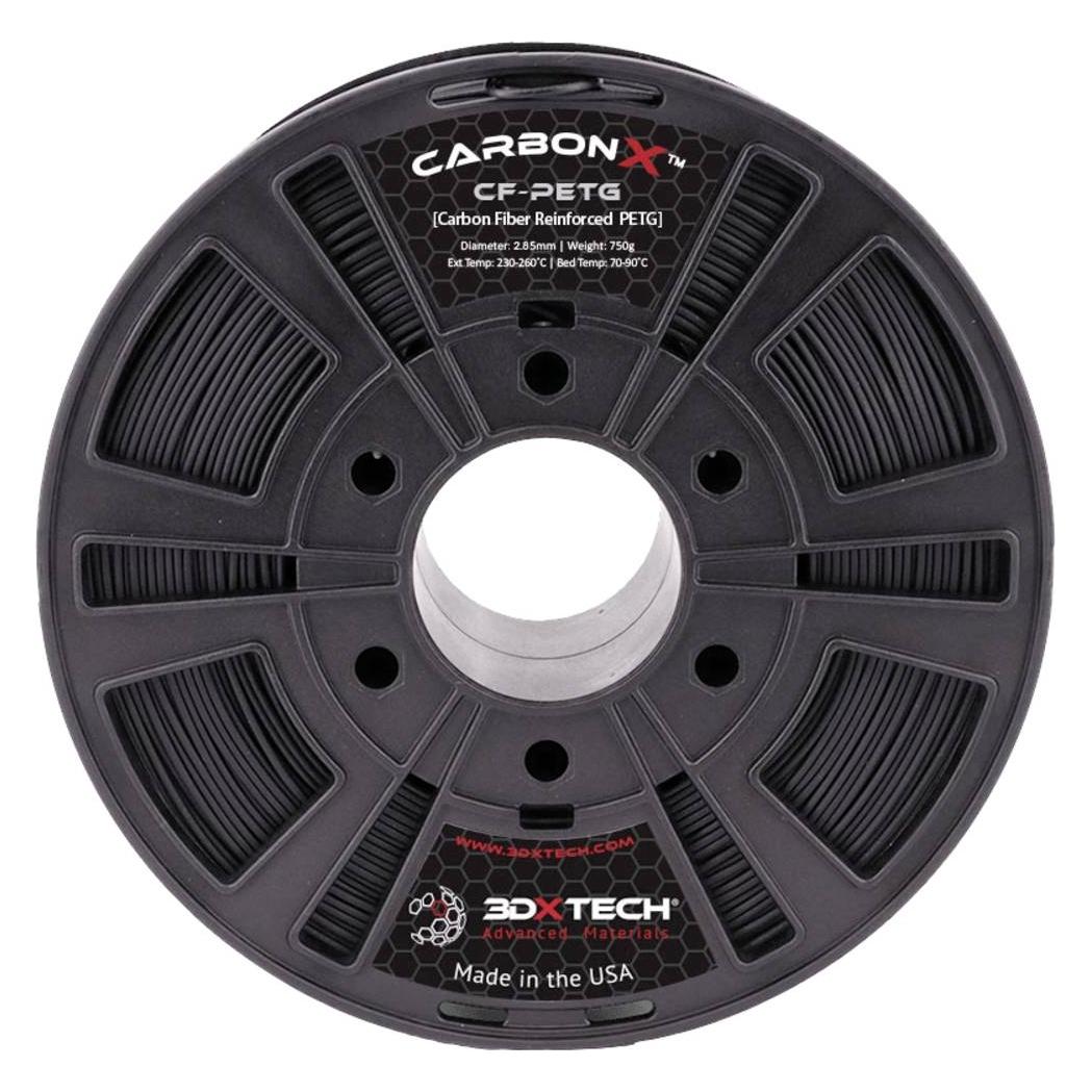 3D Xtech 3DXTech CarbonX PETG+CF Filament (PETG, 1165 g, 2.85 mm) (PTG3030750BK0)