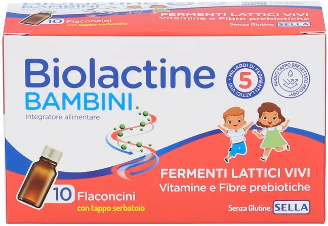 SELLA Srl Sella, Biolactine Bambini, 10 Flaconcini