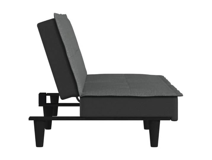 Promotion janvier  Canapé-lit Convertible - CLARENCE - gris foncé tissu 200x89x70 cm CC179