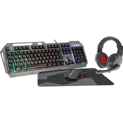 SL-670305-BK - Gaming-Set, USB, RGB, schwarz, Gaming, DE