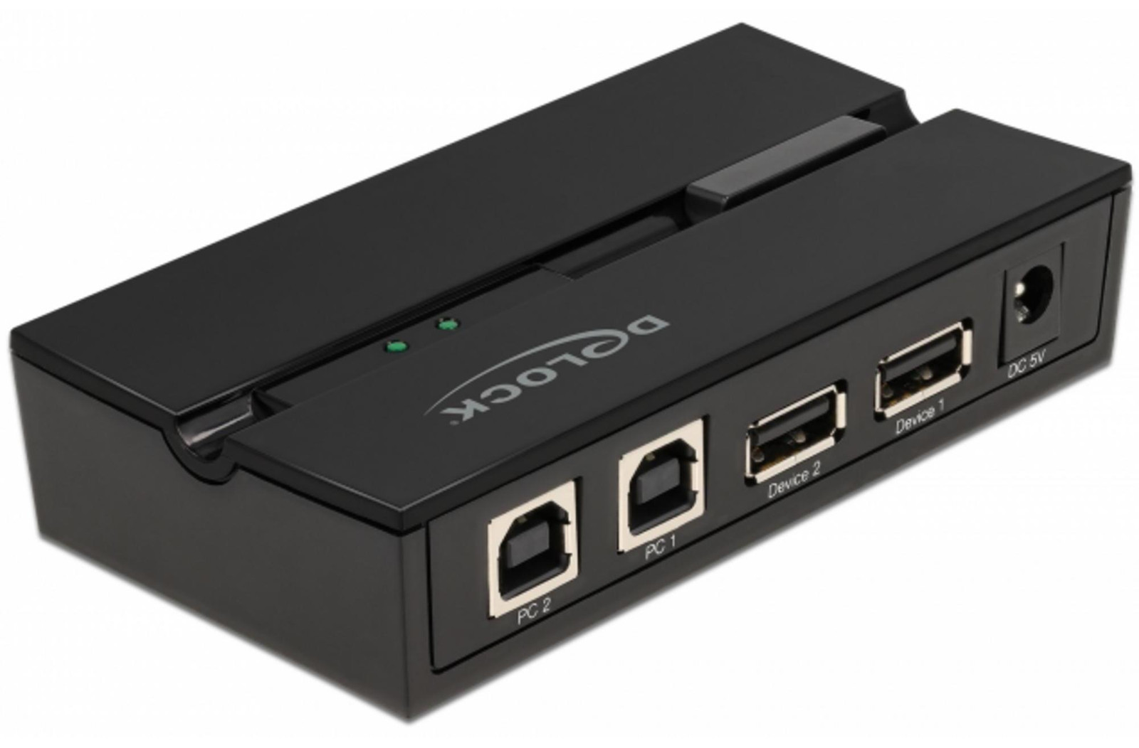 Delock USB 2.0-switch voor 2 computers en 2 apparaten