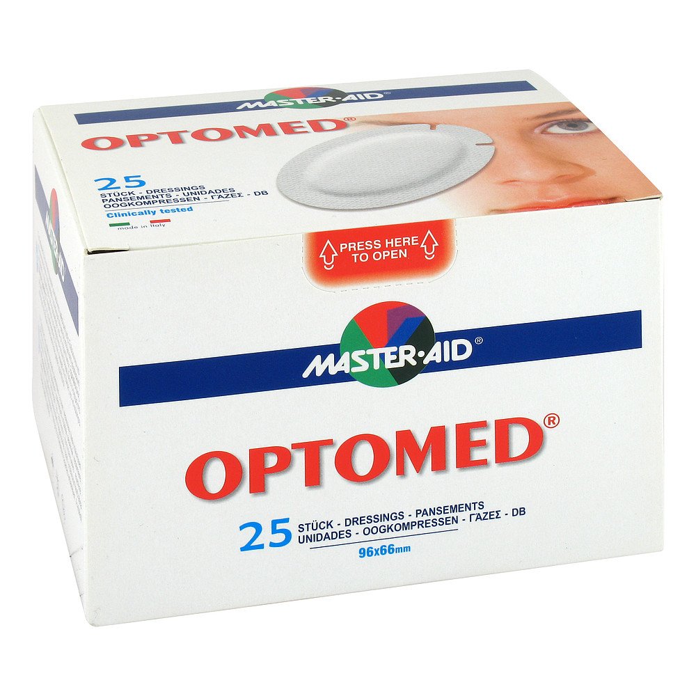 Trusetal Verbandstoffwerk GmbH Optomed Augenkompresse selbstklebend steril 09947037