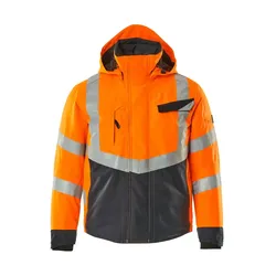 Warnschutz Winterjacke "HASTINGS" Safe Supreme - L - orange/schwarzblau
