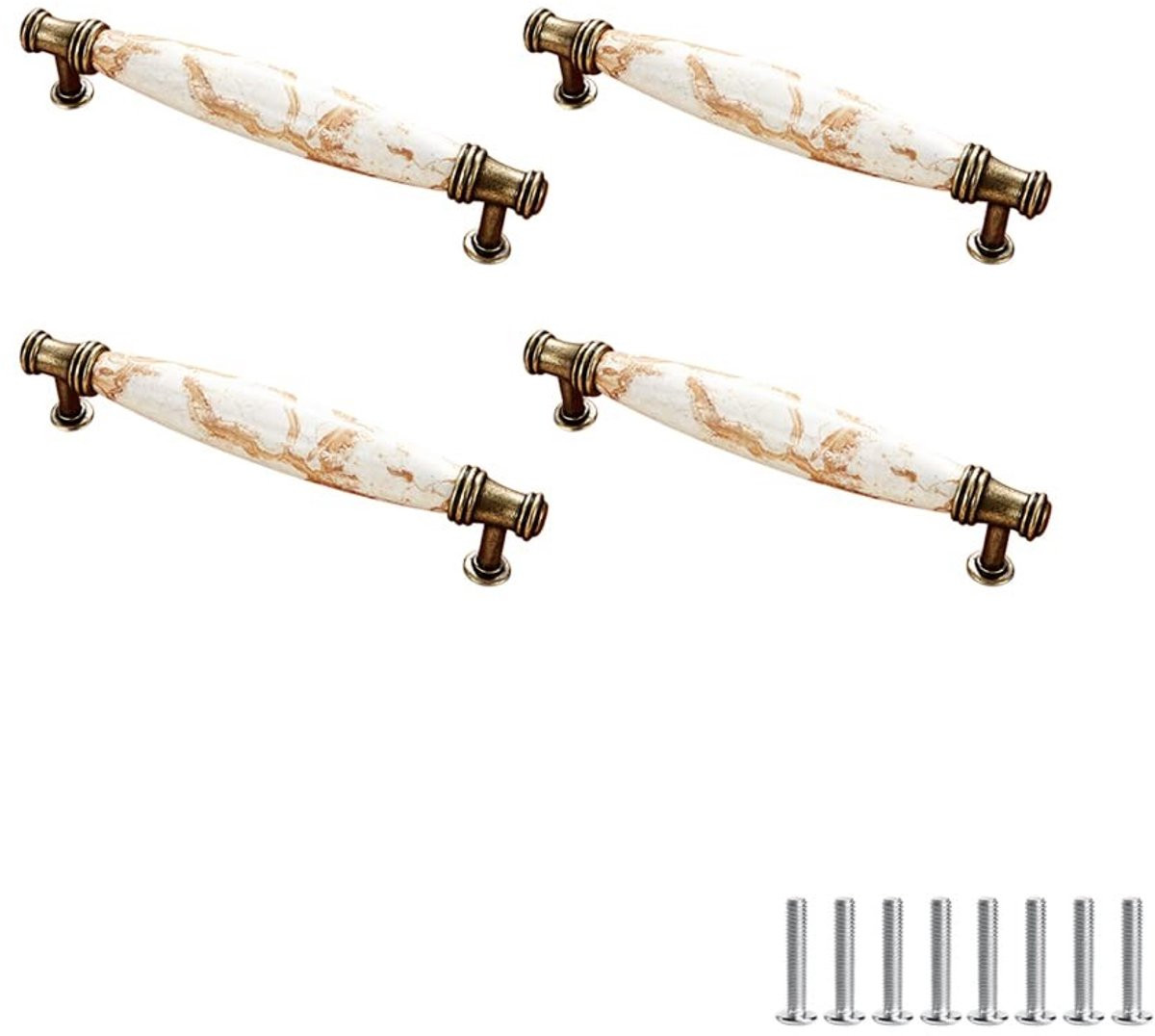 Dailygoods Antieke keramische handgrepen voor kastdeuren en lades - Kleur stijl 2
