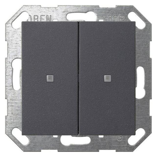 Gira 517328 KNX Taster 2f System 55 anthrazit Wippe (517328)