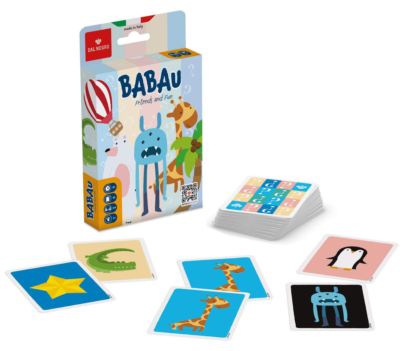 Dal Negro Babau Friends and Fun Educatief Kaartspel voor Familie vanaf 4 jaar