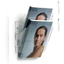 Durable Prospektspenderset A5 2tlg tr FLEXIPLUS Wandmontage