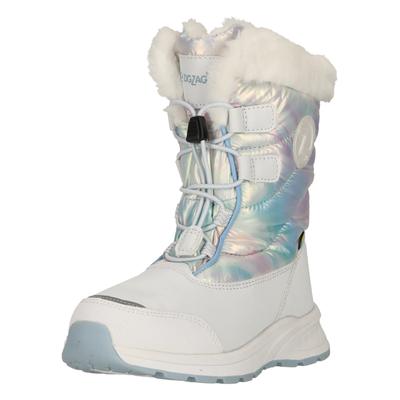 Stiefel ZIGZAG "Rasbell", Mädchen, Gr. 27, bunt (dunkellila, hellgrau), Kunstfaser, Lederimitat, Schuhe Stiefel, mit wasserdichter Eigenschaft