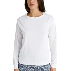 Calida Favourites Sleep Shirt Long-Sleeve Weiß Baumwolle Large Damen
