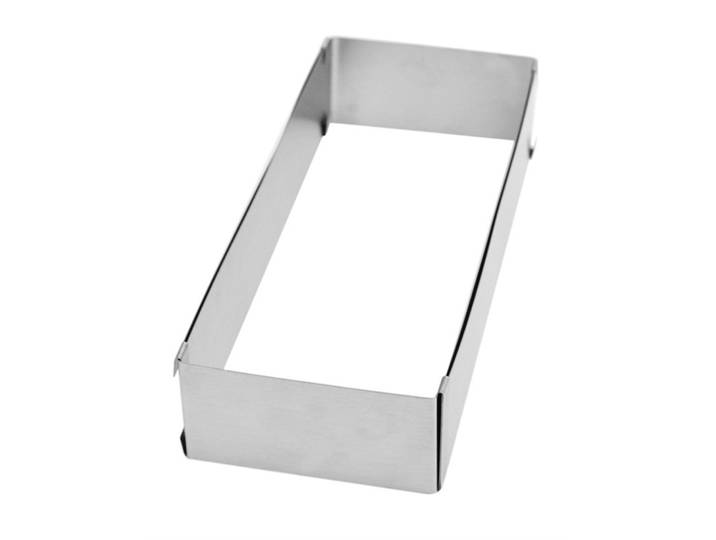 Scrap Cooking Edelstahlbackform rechteck. verstellbar 25-48cm B10cm H5cm - Farbe: silber - 1353