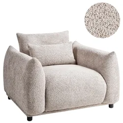SESSEL Bouclé Taupe Jamsa