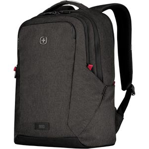 Wenger Laptop-Rucksack MX Professional, 611641, anthrazit, wasserabweisend, Polyester, bis 16 Zoll