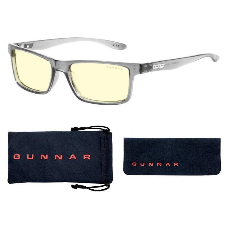 Gunnar VERTEX READER Gray Crystal / Herní brýle / jantárová skla / BLF 65 / dioptrie +1 (VER-06701-1.0)