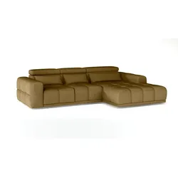 Ecksofa Panama Stoff Grün Olive