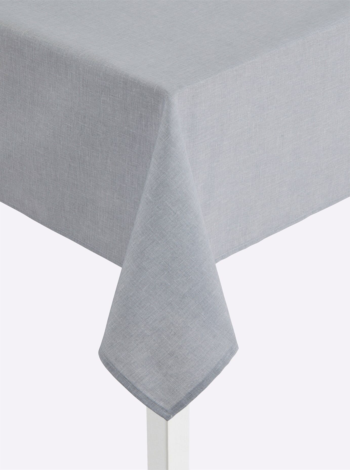 Tischdecke Gr. 6, grau (hellgrau), Ø:140cm, Tischdecken, Tischdecke hellgrau Ø 140cm, eckig