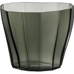 Reed Vase 17,5 cm, dunkelgrün