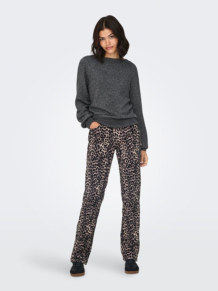 JDY Pullover "Rue" in Dunkelgrau - XS