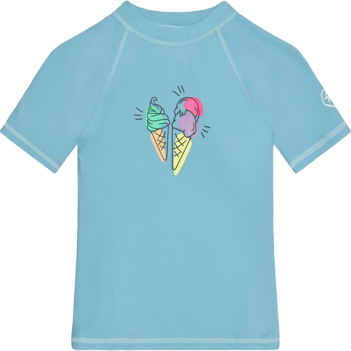 Color Kids Tshirt W. Print 720383 cerulean (7024) 116 720383-7024-116