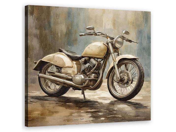 Feeby Wandbild motorrad retro vintage, Beige, Religion/Spiritualität, Rechteckig, 50x50 cm, Bilder & Rahmen, Bilder, Leinwandbilder