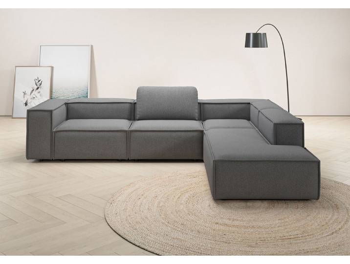 Home affaire Ecksofa Watertown luxuriöses Design & erstklassige Qualität, Japandi Design, Breite 311 cm