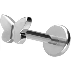 Titan Labret mit Push Fit SCHMETTERLING