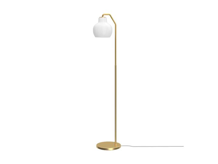 Louis Poulsen Lampadaire VL Ring Crown Laiton-verre opale