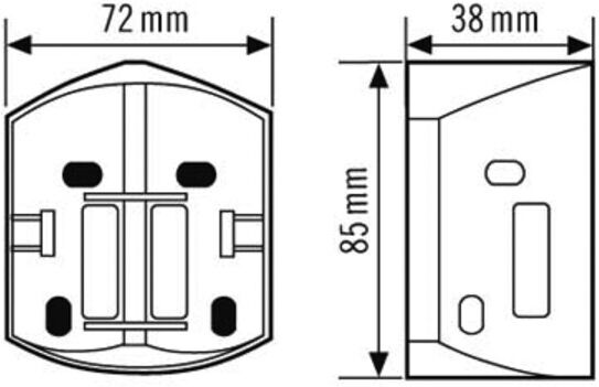 ESYLUX RC-Ecksockel ws f. BWM der RCi Ser. RC EDGE MOUNTING WH (EM10016110)