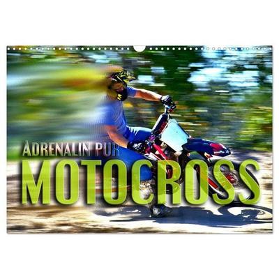 Motocross - Adrenalin pur (Wandkalender 2026 DIN A3 quer), CALVENDO Monatskalender