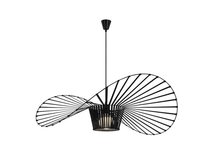 Nettlife Pendelleuchte Strohhut 140/140/150 cm, Schwarz, Metall, E27, 140x150x140 cm, Lampen & Leuchten, Innenbeleuchtung, Hängeleuchten, Pendelleuchten
