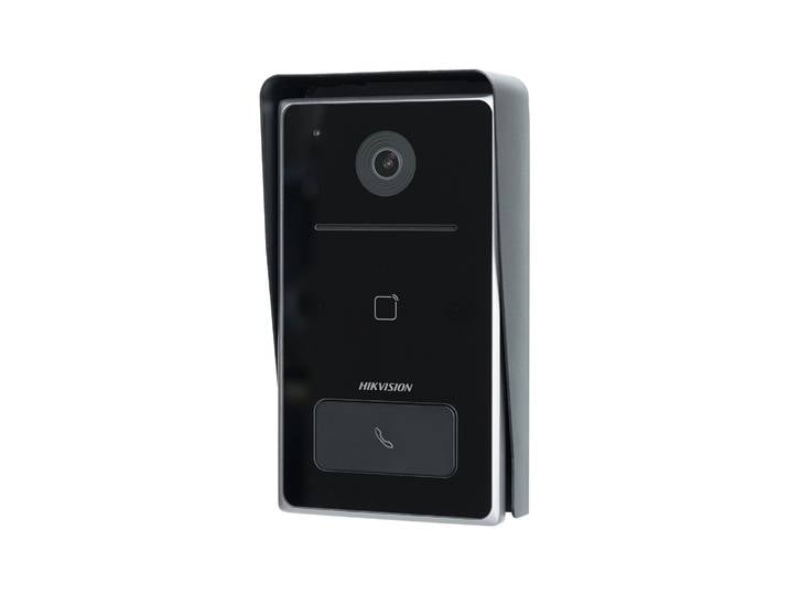 HIKVISION Villa sonnette DS-KV6133-WME1 avec housse de pluie, vidéo interphone contrôle 1 serrure, RFID Anderson, téléphone intelligent app vidéo anticigVilla