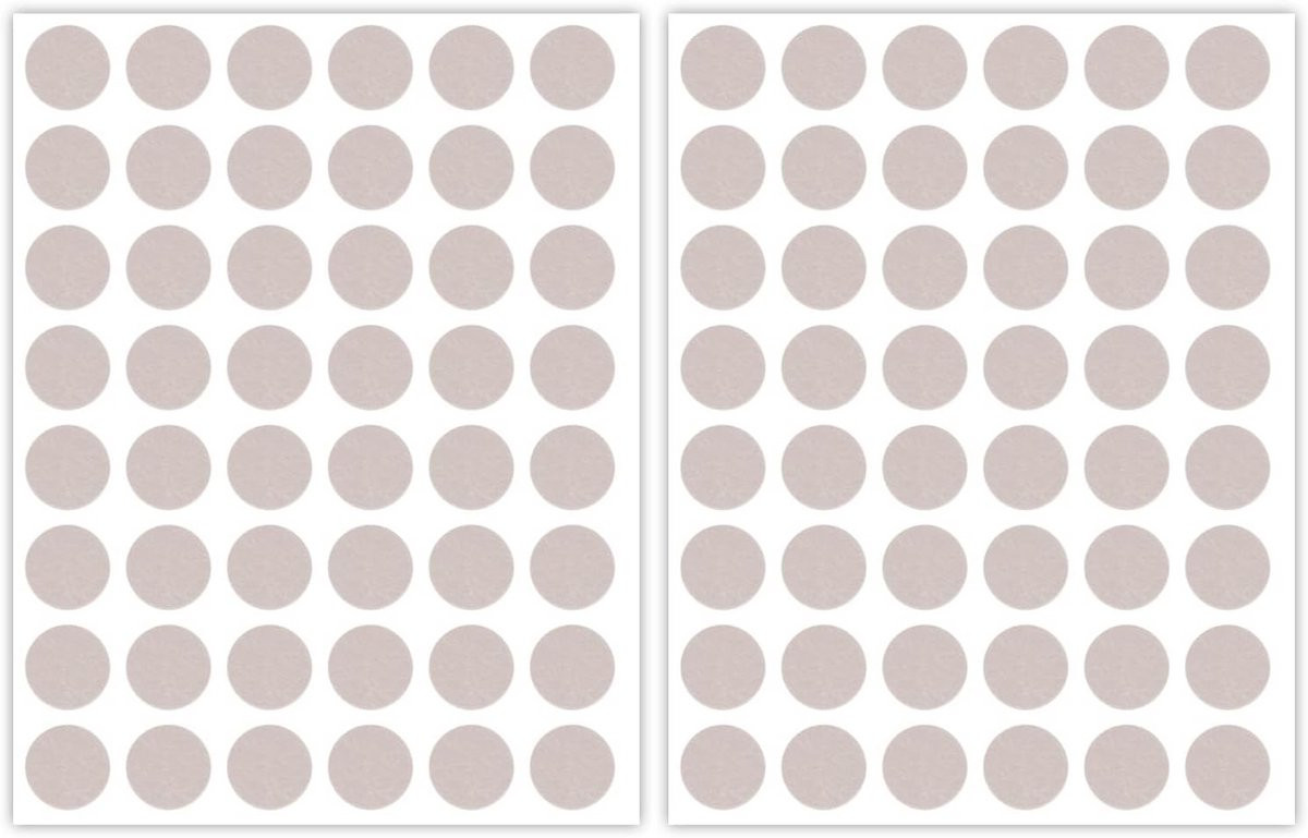 96 Stuks Zelfklevende Ronde Viltpads voor Kastdeuren en Meubels