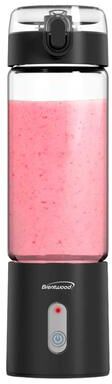 Brentwood 17 Ounce Portable Battery Operated USB Glass Blender in Black