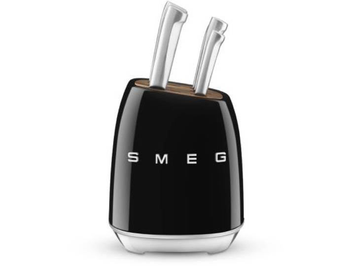 Smeg - Bloc Couteaux 6 Pcs Multi-Usages Noir