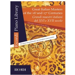 Great Italian Masters of the 16th and 17th Century for piano (harpsichord), Fachbücher