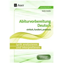 Lyrik analysieren und interpretieren, Schulbücher von Stefan Schäfer