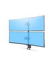 StarTech.com Desk Mount For 2x Vertically Stacked Monitors Dual 49" TAA Befestigungskit C-clamp 25-100 mm pole assembly cap 2 VESA-Halterungen 2 VESA-Platten 2 support collars für 2 LCD-Displays/ Curved LCD-Displays Schnelllösung Stahl Kunststoff Schwarz (H2MPV-MONITOR-MOUNT)