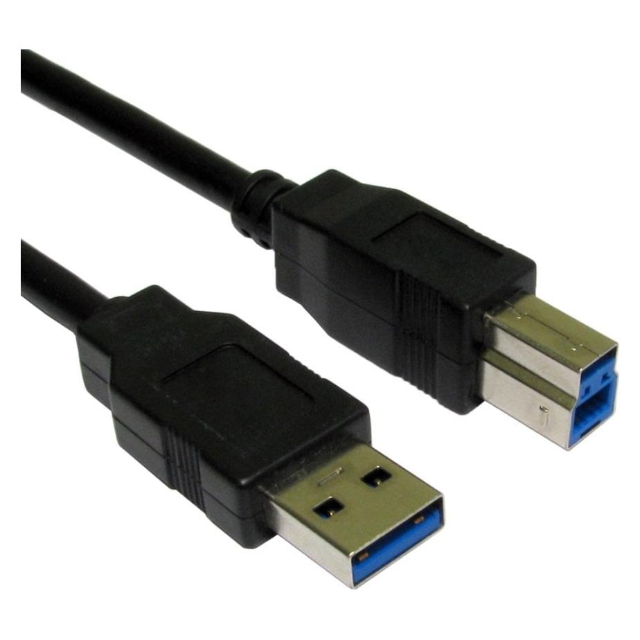 Cables Direct 1M USB3 A M - B M BLK CBL B/Q 200 (USB3-801)