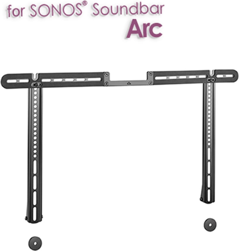 myWall HS 9 Wandmontage Zwart Geschikt voor Sonos Arc en Sonos Arc Ultra